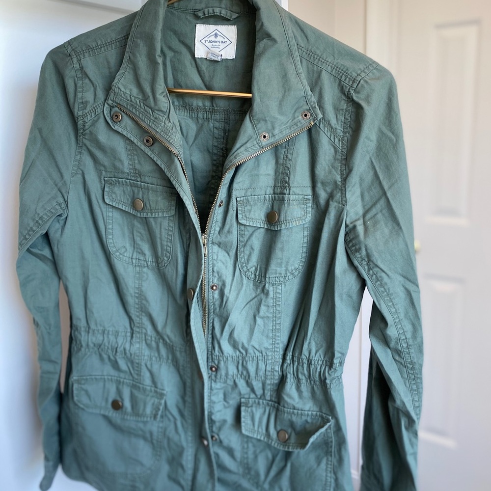 St. John’s Bay Army Green Jacket (size S)